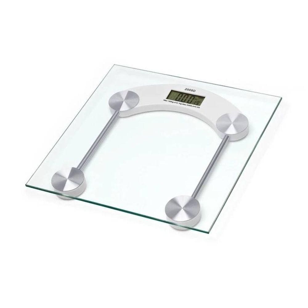Balança Digital Eletrônica Vidro 180kg Multiuso Display Lcd