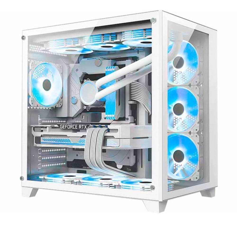 Gabinete Gamer K-MEX SPACE ATX WHITE - CG-W2R4 - ATX