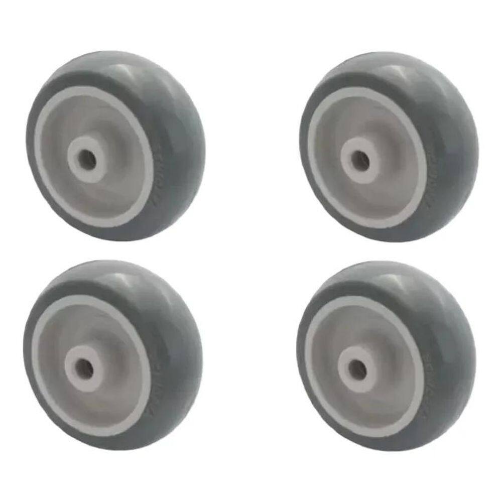 10X Kit 4 Rodas 3 Polegadas Bp 60Kg Schioppa Rodinhas Borra
