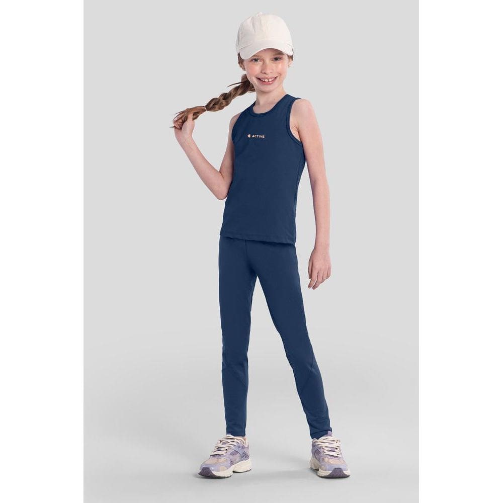 Blusa infantil menina em malha poliamiada Brandili Active
