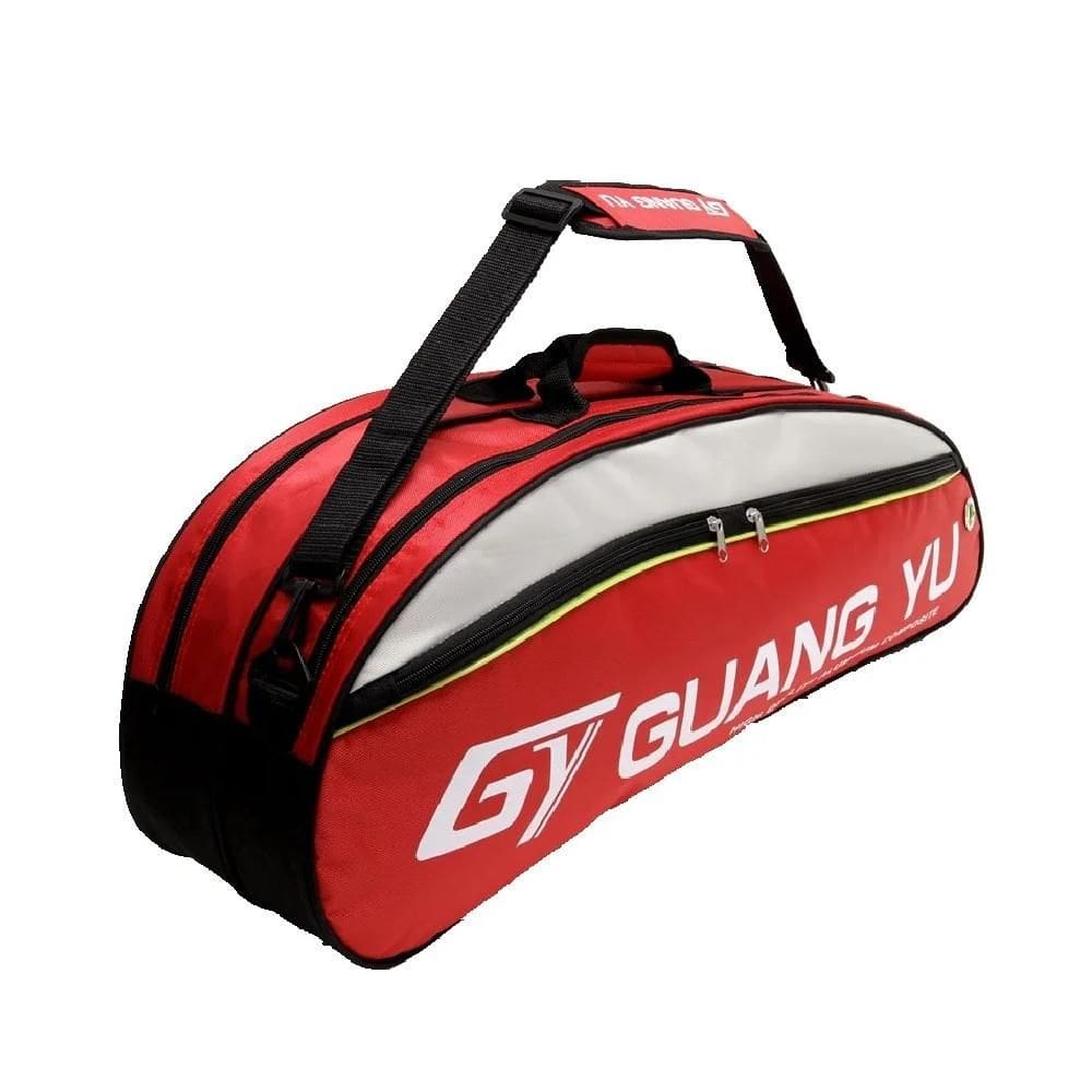 Raqueteira Mochila Tenis Esportiva Multiuso Bolsa Dupla Para Raquete Beach Badminton Bolsos E Alca  Vermelha