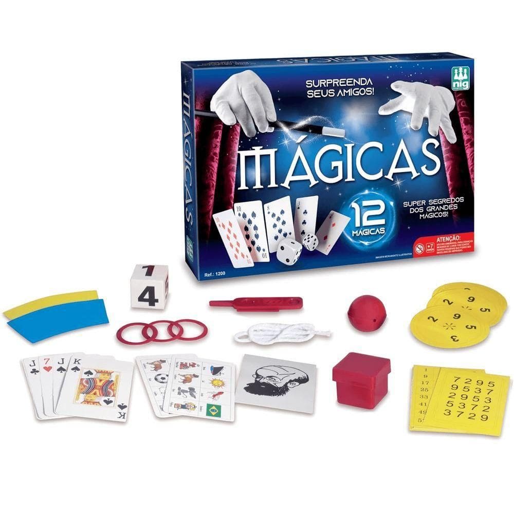 Jogo Mágicas - 12 Mágicas - Nig Brinquedos