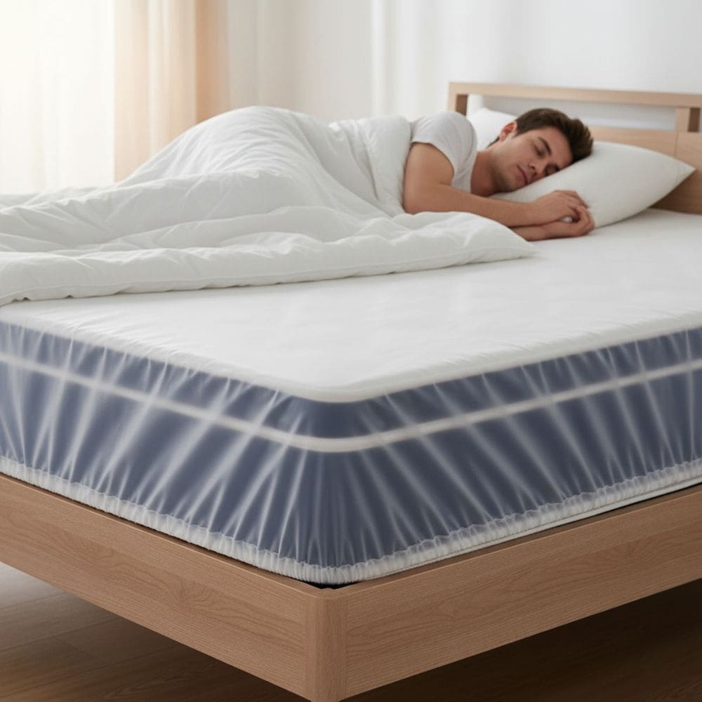 Lençol Ortopédico Casal Impermeável PVC Com Elástico
