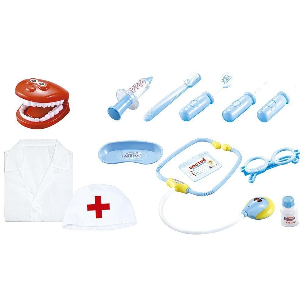 Kit Dentista Infantil Com Avental E Acessórios - Fenix