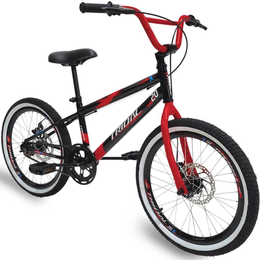 Bicicleta Infantil Aro 20 Cross Freeride com Freio a Disco Tridal Bike