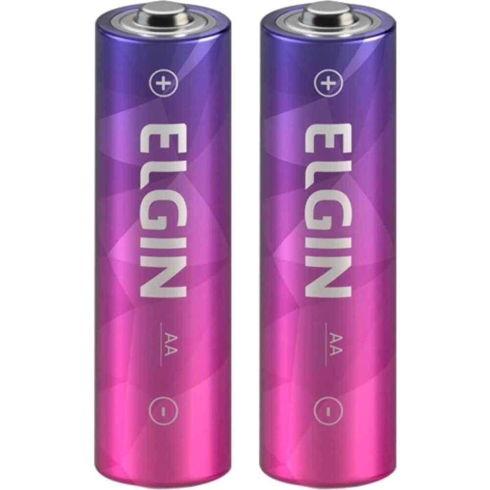Pilha Pequena Aa Recarregável 2500mah Embalagem Com 2 Peças - 91100 - Elgin