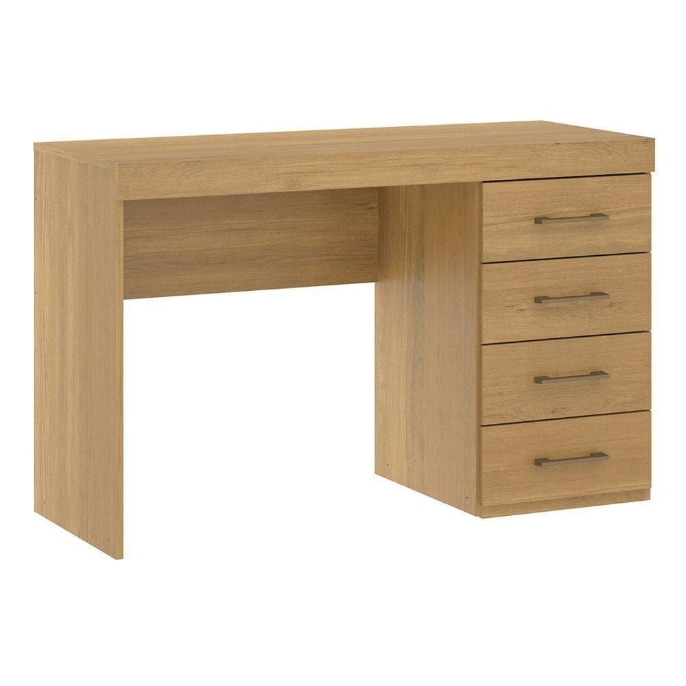 Mesa Escritório 0711 Com 4 Gavetas 120x75cm Mdp Menu Móveis Carvalho