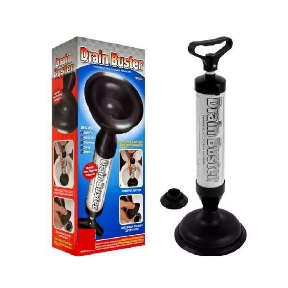 Desentupidor Vaso Alta Pressao Ar Semi Manual Sanitario Pia Cano Dreno Bomba Succao