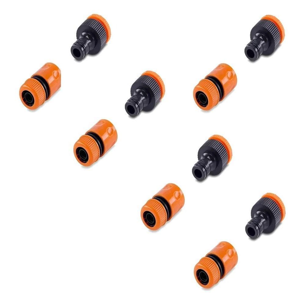 10X Kit 5 Adaptador Fêmea Torneira + 5 Engate Rápido Jardim