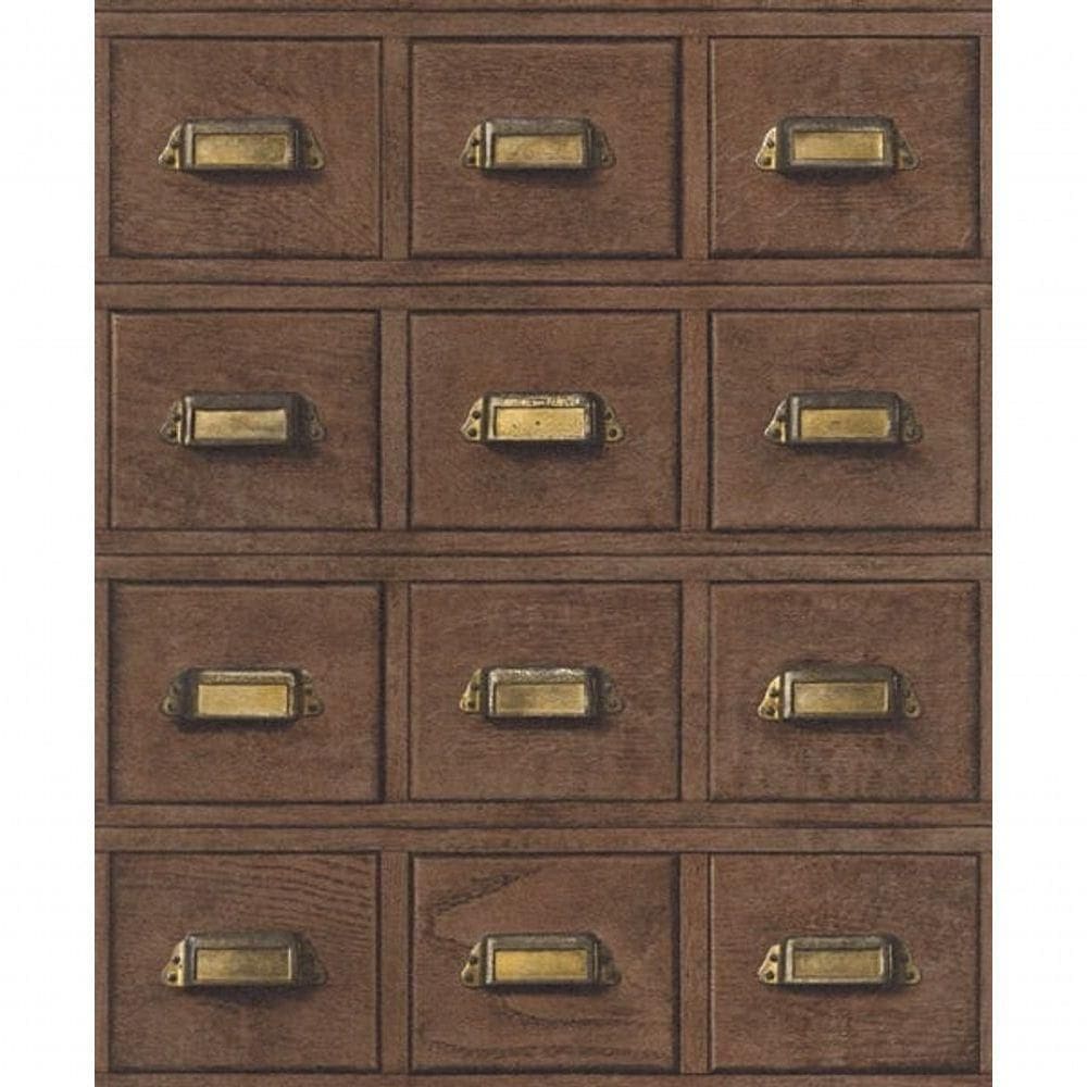 Papel De Parede Cosmopolitan Arquivo Retrô - Rolo: 10m X 0,53m