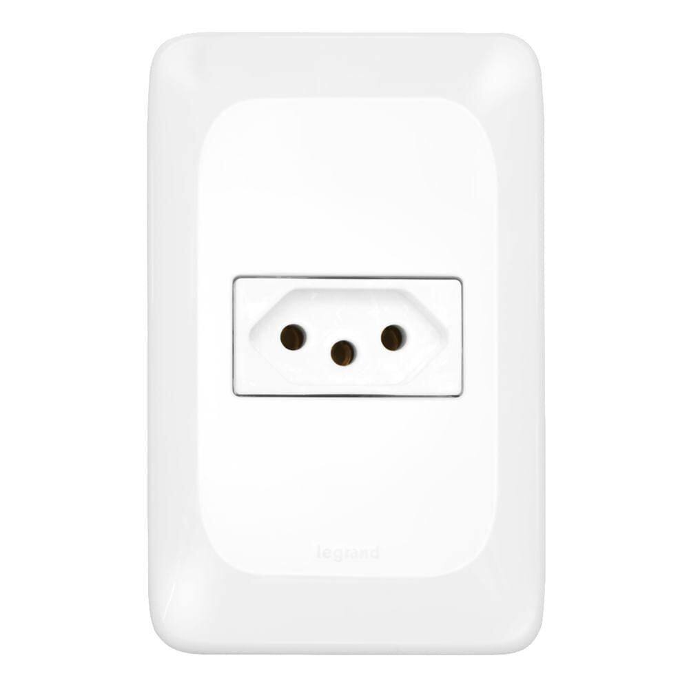 Tomada 2p+t 10 Ampères 4x2 - Lgx030 - Pial Tomada 2p+t 10a 4x2 Pial Pop - Lgx030 - Pial