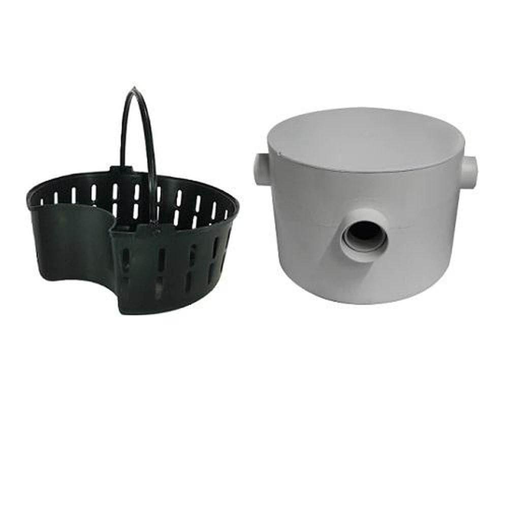 Caixa De Gordura Redonda 250x180mm Com Cesto - Pvc Rígido - Plastipan