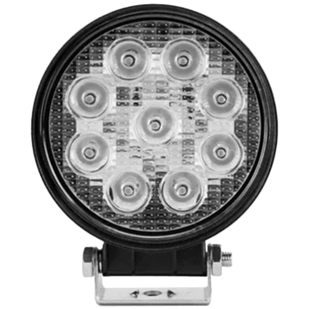 Farol Aux Uni 12/24V 27W 9 LEDs Redondo Tiger Auto TG0802030