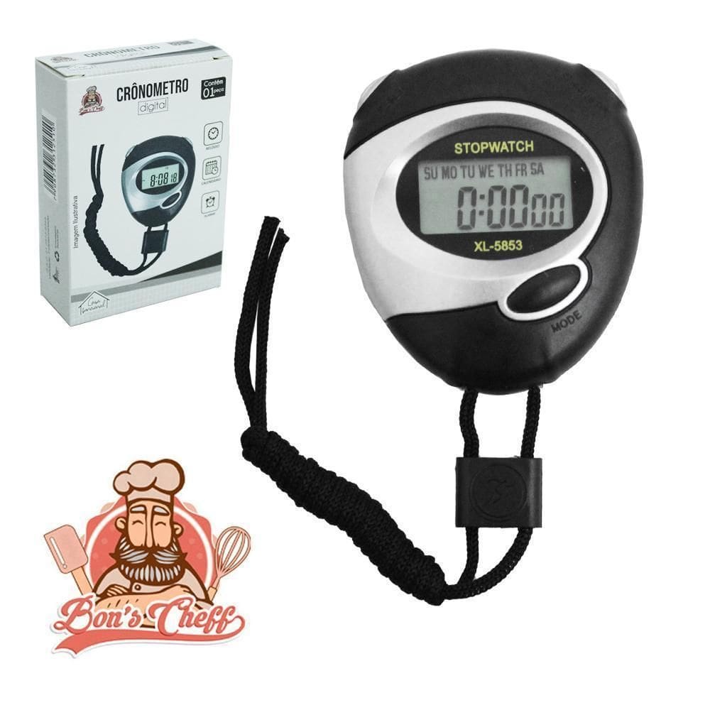 Cronometro Progressivo Digital Alarme / Relogio / Calendario