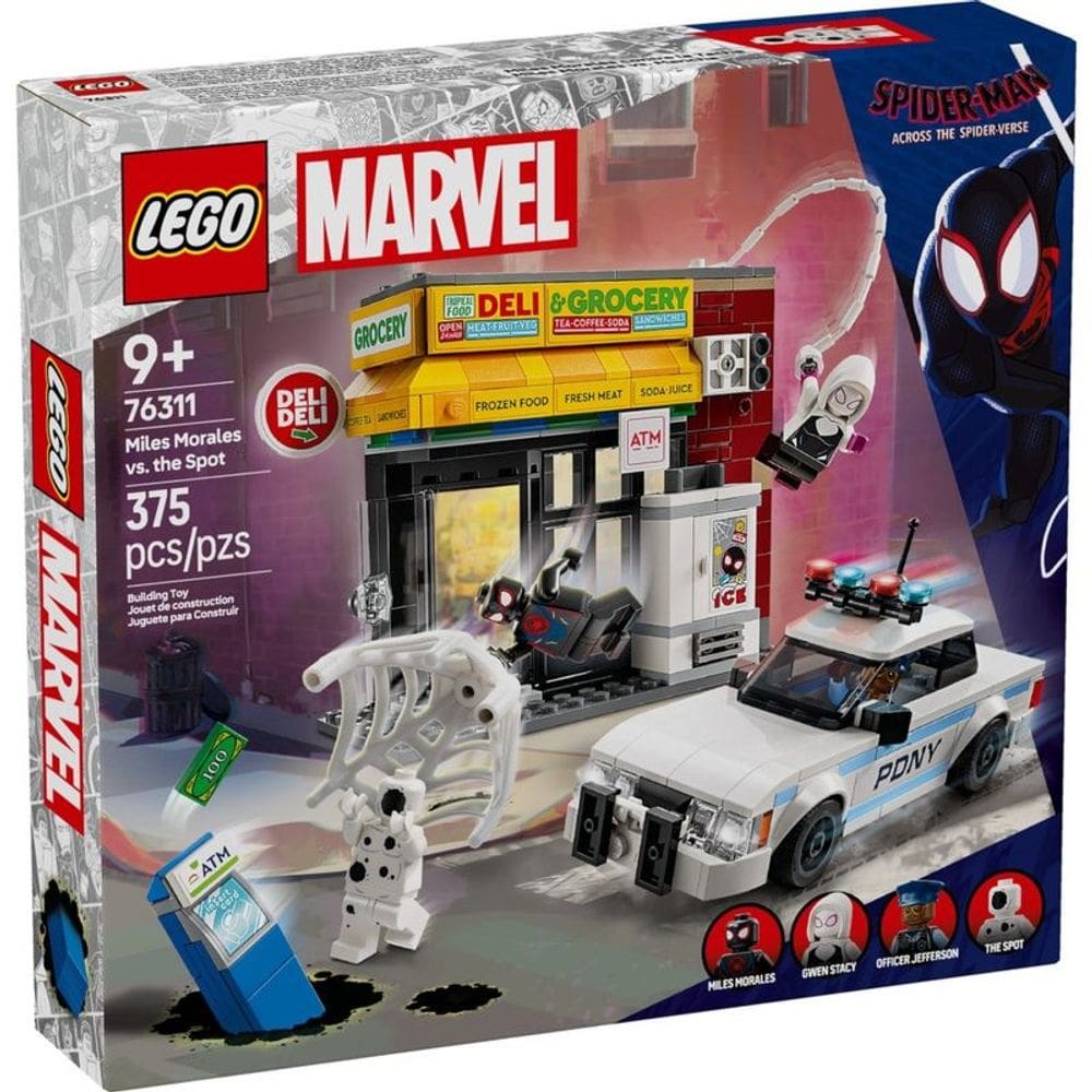 Bloco de montar - Aranhaverso miles morales vs LEGO DO BRASIL