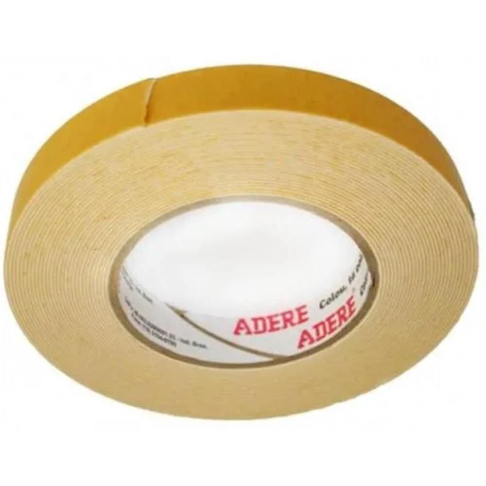 Fita Dupla Face De Espuma Para Fixação 19mm X 1,5 Metro - 285 - Adere Fita Dupla Face Espuma Br (banana)19x1,5