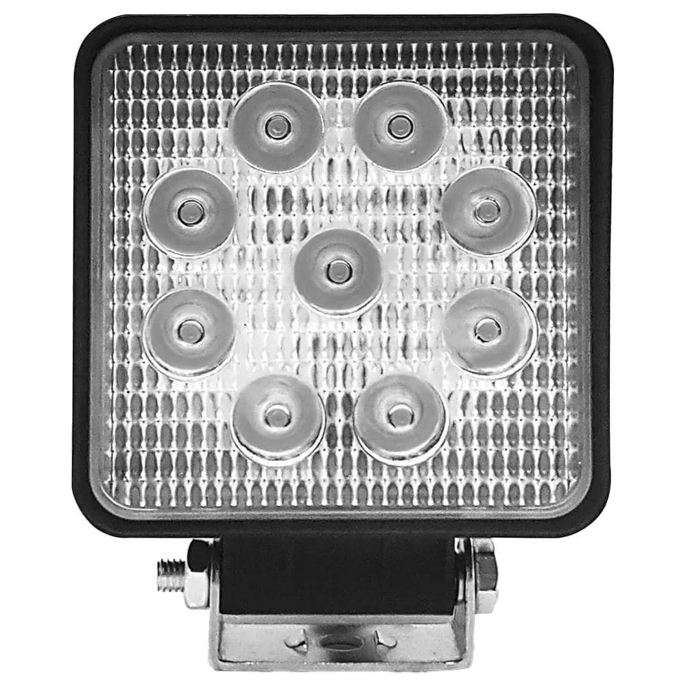 Farol Aux Uni 12/24V 9 LEDs Quadrado Tiger Auto TG0802031