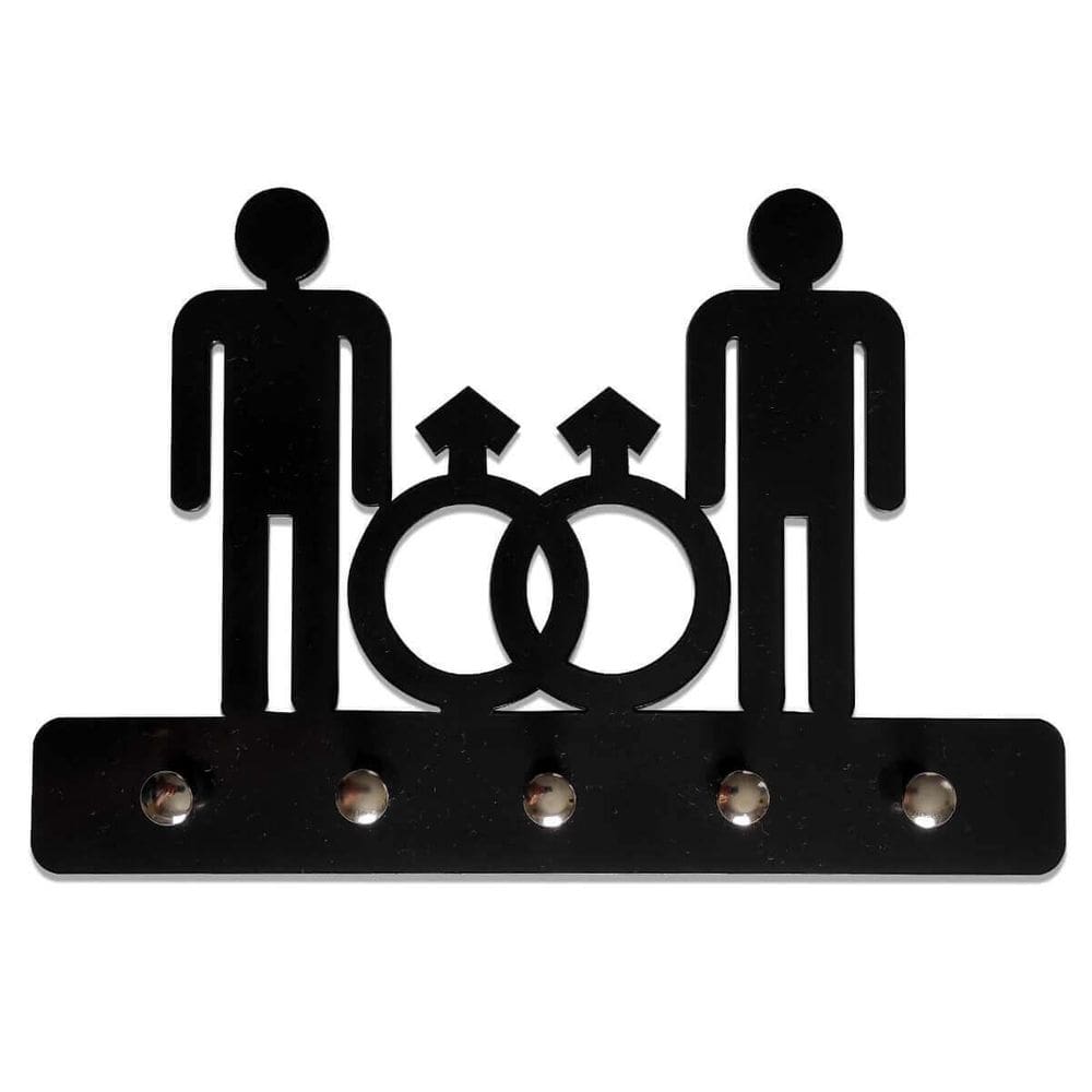 Porta Chaves Casal Homem E Homem Decoração Criativa