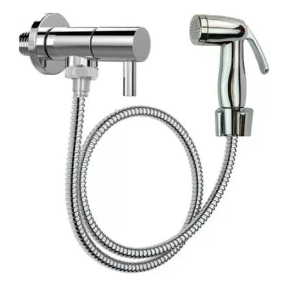 10X Duxa Higiênica Registro Aço Inox Super Luxo 1/4 Volta