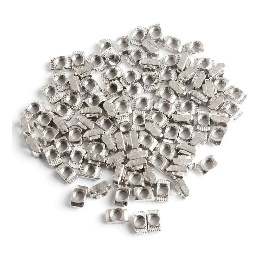 10X 50 Porca Martelo  Porca T  M5 - Canal 8Mm