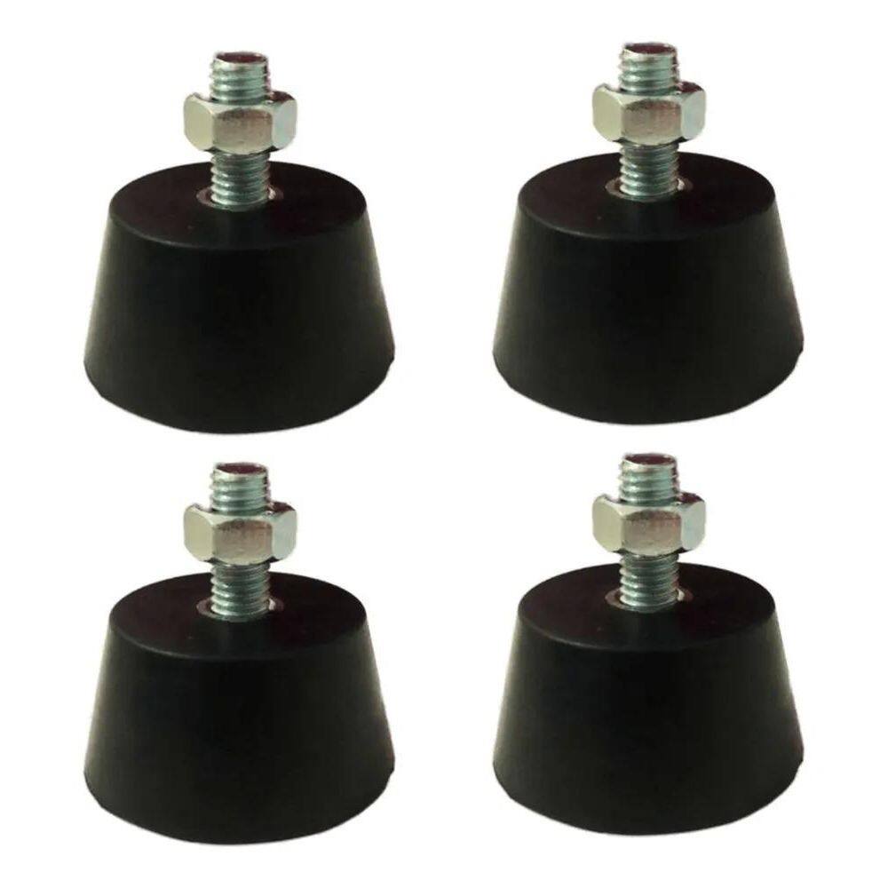 10X 4 Peças Amortecedor De Vibração 200Kg Pé Borracha M8 Mm