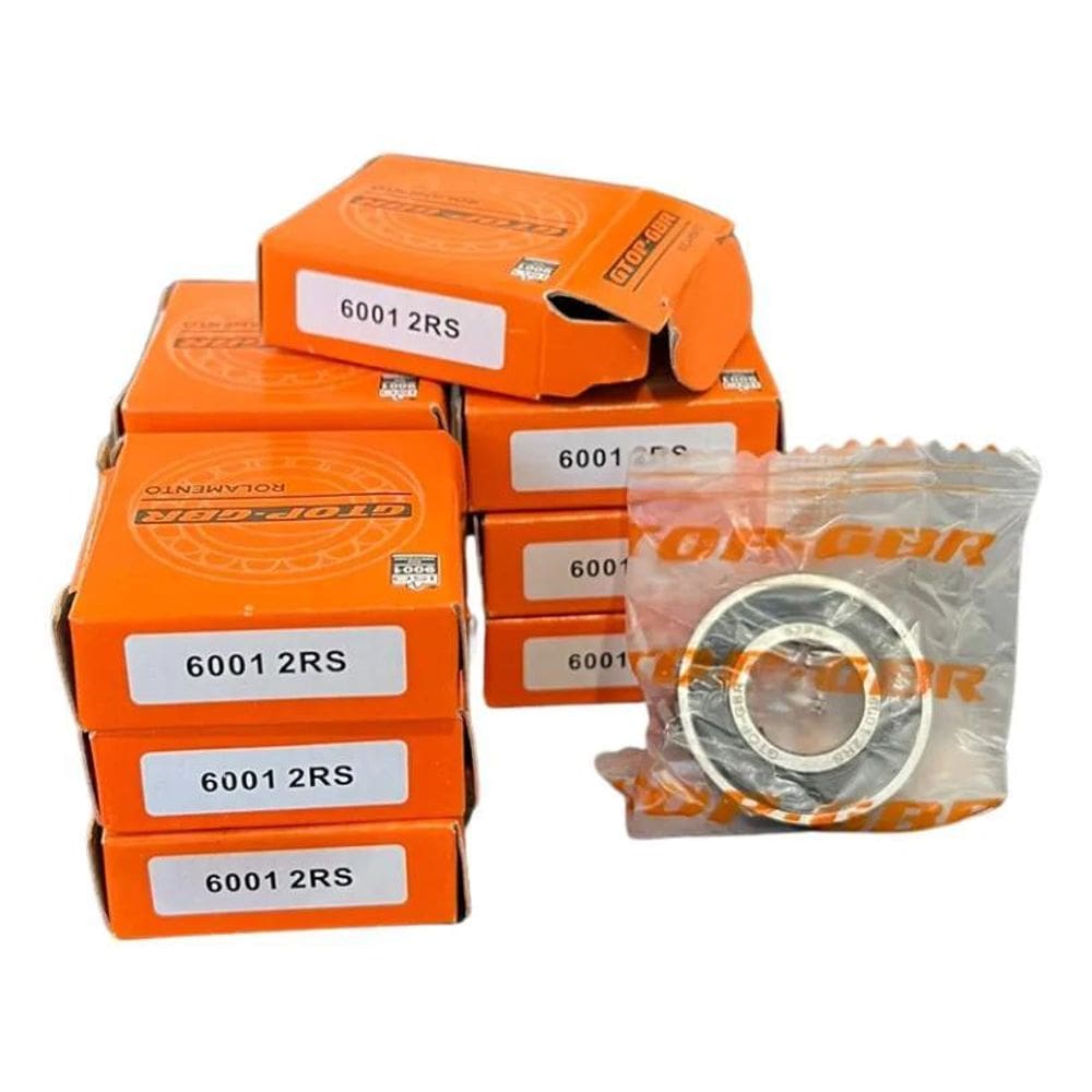 10X Kit 10 Rolamento 6001 2Rs 12X28X8