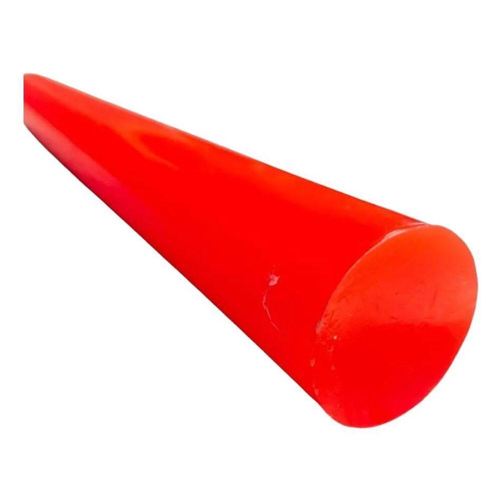 10X Tarugo Pu Poliuretano Vermelho 50Mm X 300Mm 90Shore
