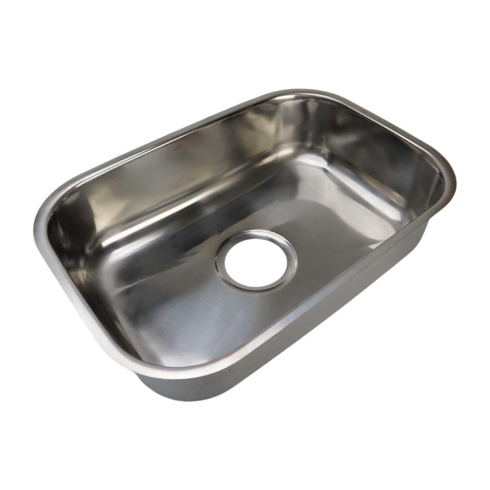 Cuba Aço Inox Retangular Polido 49X34Cm Embutir Sobrepor
