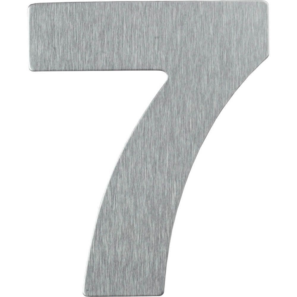 Número Residencial Em Alumínio Composto Escovado 125mm Nº 7 - Pr3001-7 - Pincéis Atlas