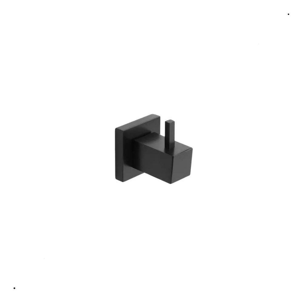 10X Porta Toalha Cabide Luxo Para Banheiro Quadrado Preto