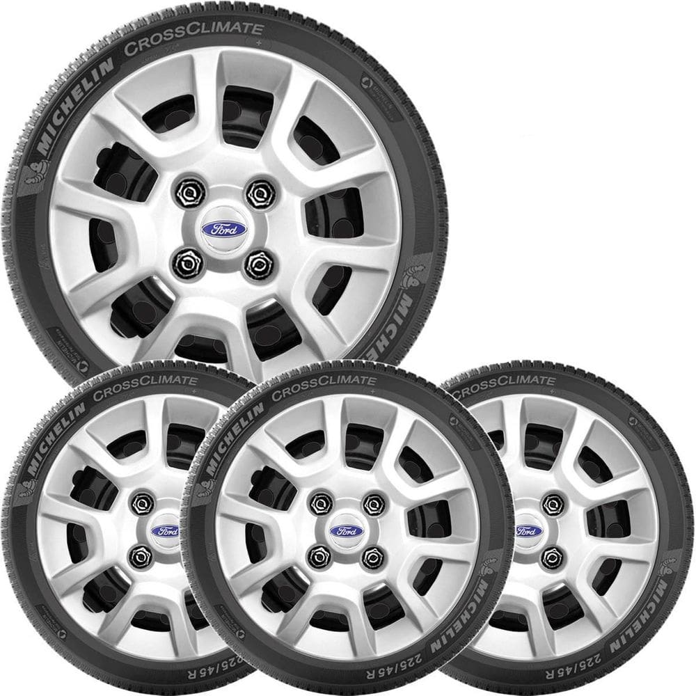 4X Calota Jogo Ford Ka Hatch E Sedan Aro13 Com Emblema 124Cb