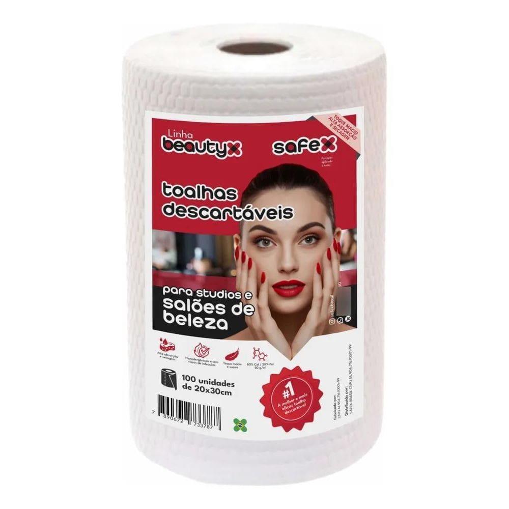 10X 100Un Toalha Descartável Manicure Profissional 20X30Cm
