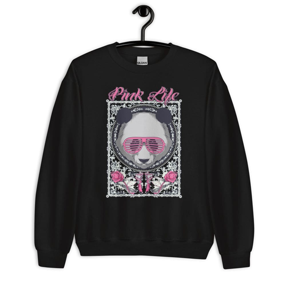 Moletom Blusão Unissex Urso Panda Pink Life