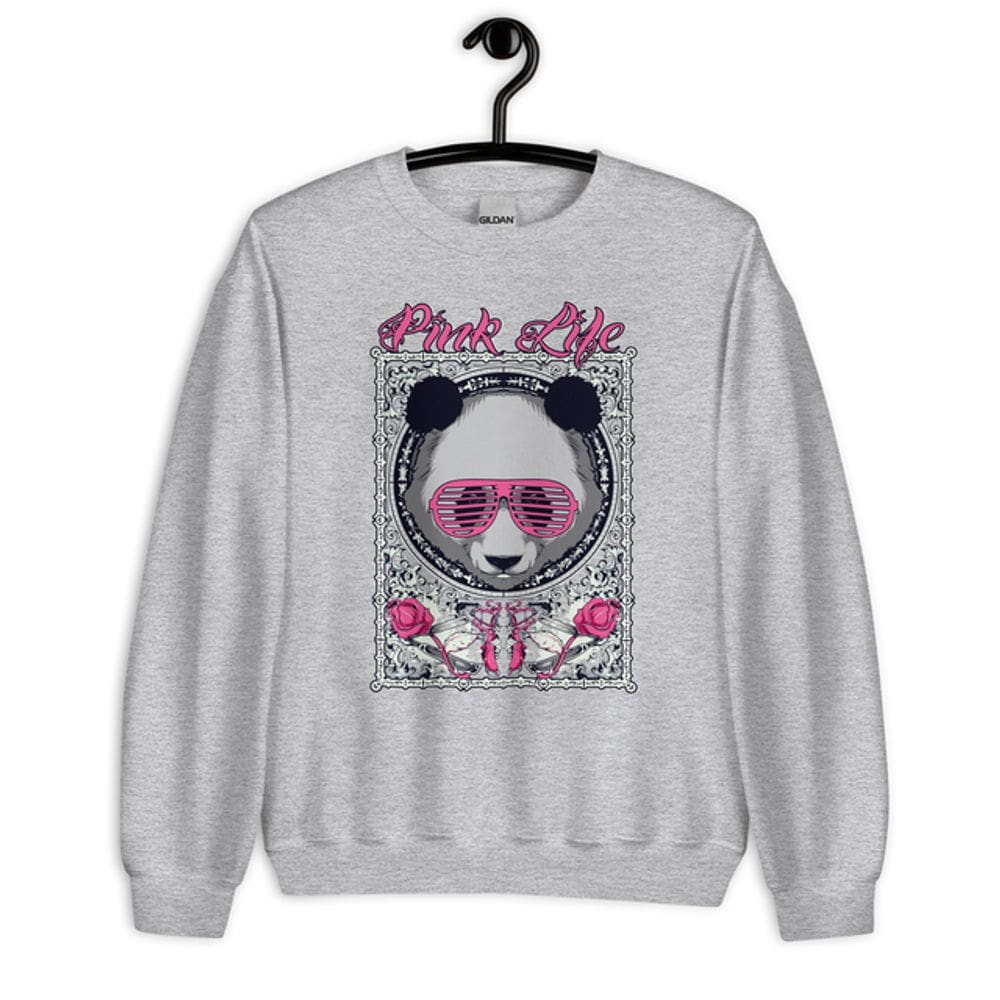 Moletom Blusão Unissex Urso Panda Pink Life