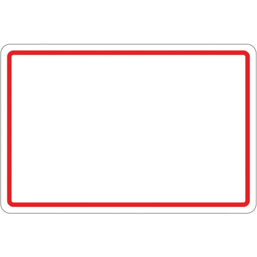 Etiqueta Escolar Tarjada Vermelha 53,0x80,0mm 10unid Pimaco