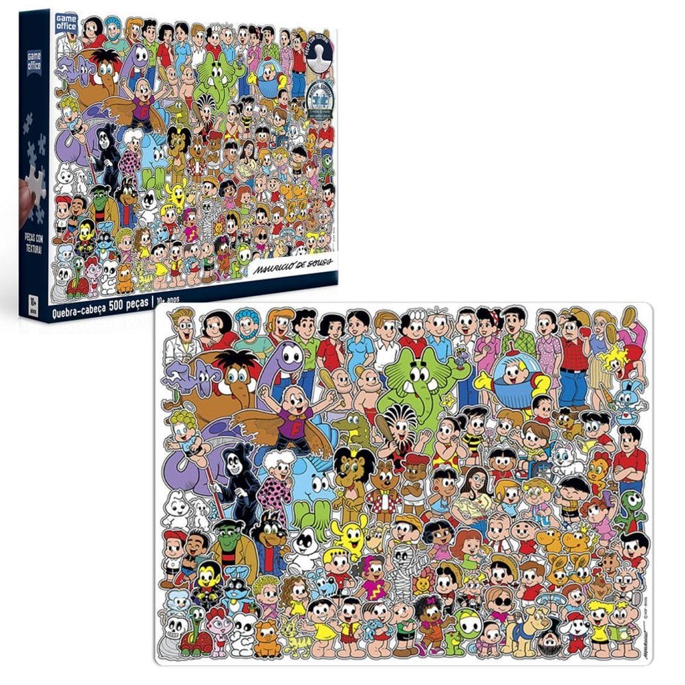 Quebra Cabeça Turma Da Mônica 500 Peças 3334 - Toyster