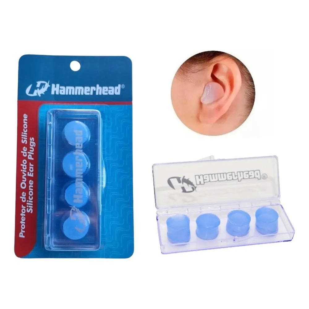 10X Tampão Protetor De Ouvido Auricular 4 Pc Silicone Hamme