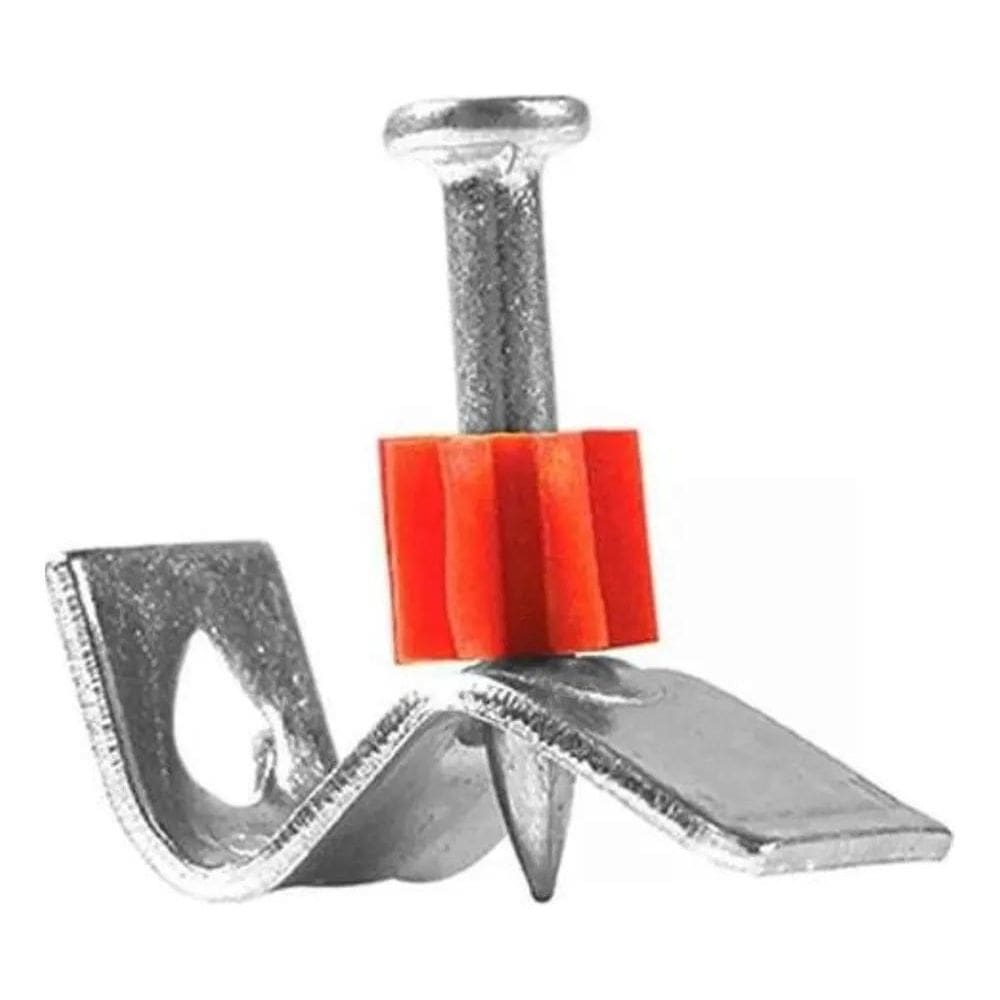10X Pino Liso Clip Cadeirinha 13Mm Ação Indireta 1/4X28Mm 1