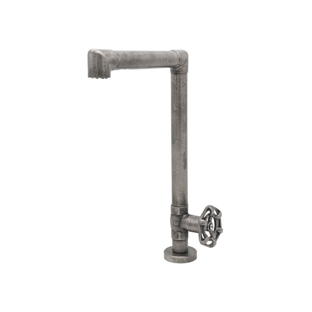 Torneira Lavatório Industrial Mesa Rustica Prata Velho 1/4v