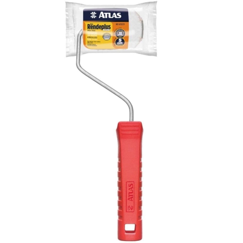 Rolo Rendeplus 5cm De Microfibra Com Manta De 19mm - At327-5 - Pincéis Atlas Rolo Rendeplus 5cm Alt.da La 19mm Atlas
