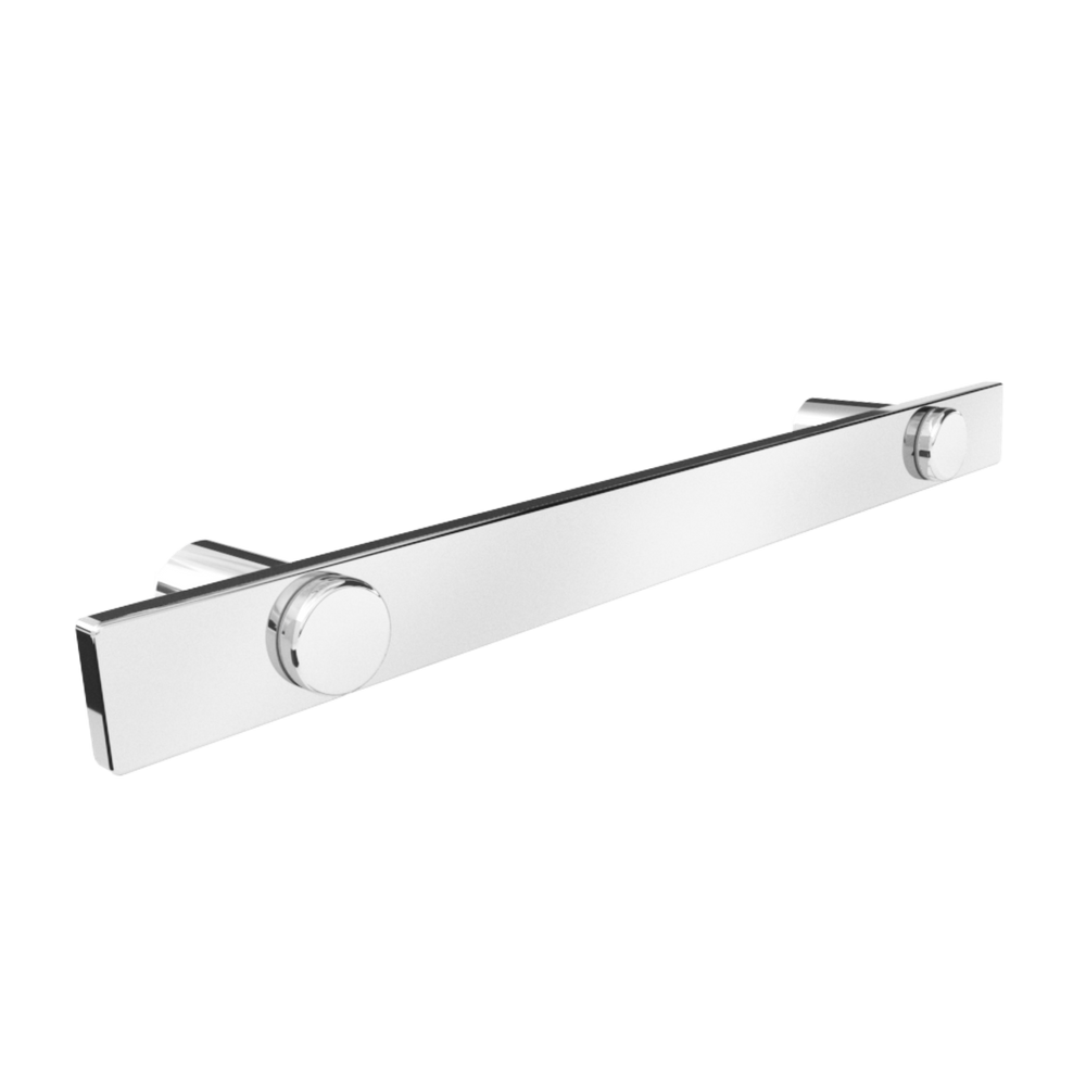 Toalheiro Barra Para Banheiro Alto Brilho Patmos Grego Metal 35cm