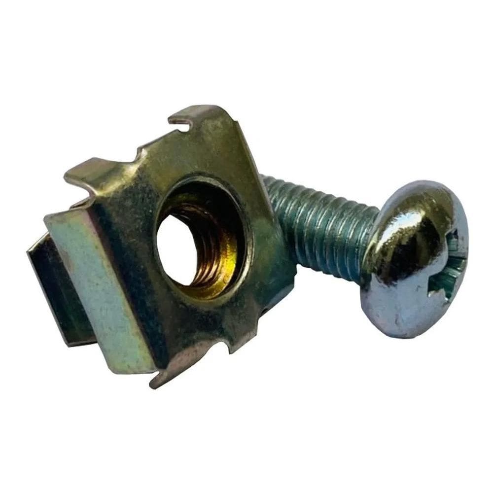 10X Kit Porca Gaiola Com Parafuso M5 Para Rack 19  Kit C/25