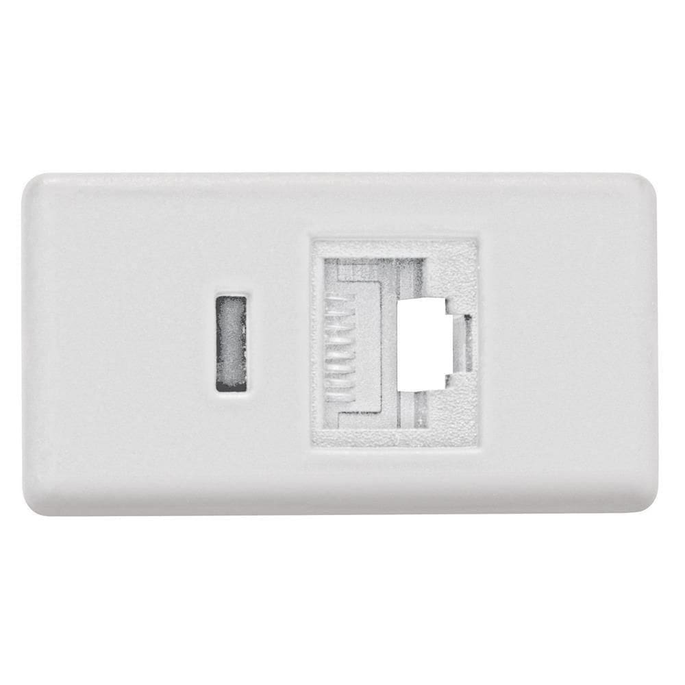 Tomada Rj45 (cat 6) Branca - 57115-056 - Tramontina Tomada Rj45 (cat 6) Branca Tramontina 57115-056