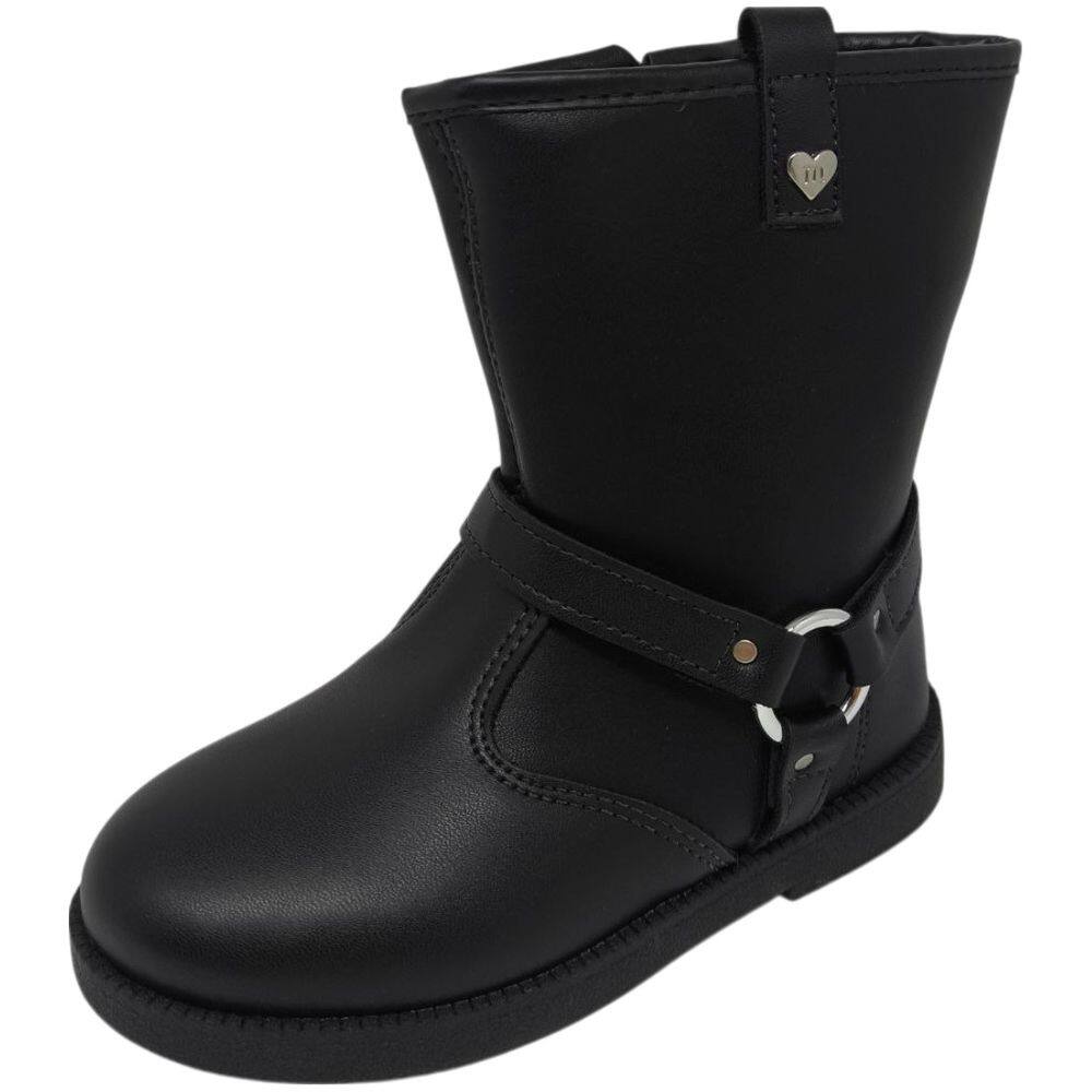 Bota Infantil Menina Enfeite Charmoso Metalizado Molekinha