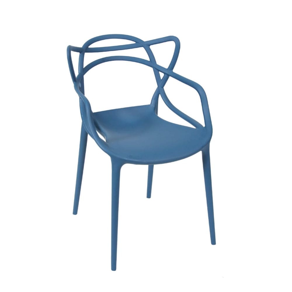 Cadeira Solna Azul em Polipropileno Or Design