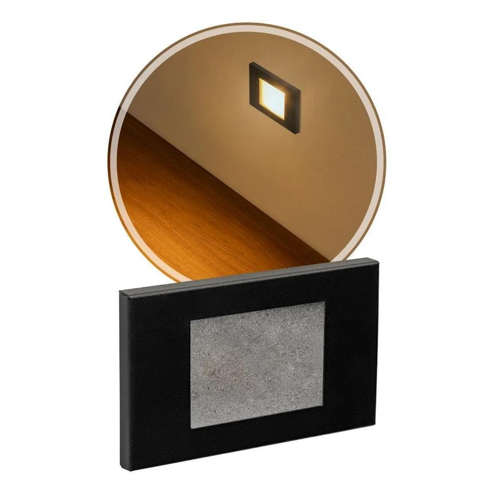 10X Luminária De Parede Balizador Embutir Cx 4X2 Escada St1