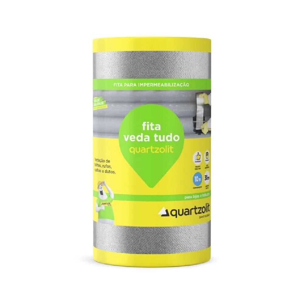 Fita Impermeabilizante Aluminizada Veda Tudo 30cm - 0583.00089.0030PC - QUARTZOLIT