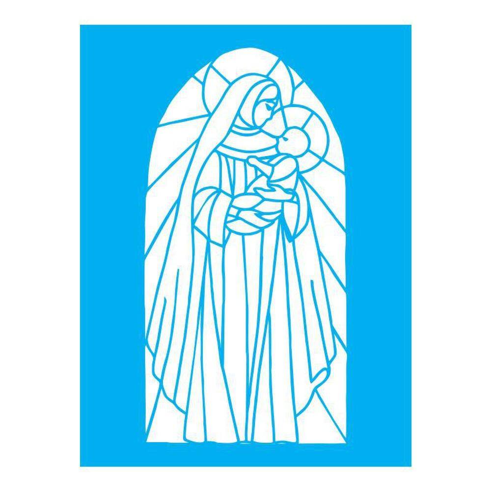 Stencil Tamako Vitral - 15X20Cm - Ref A3522