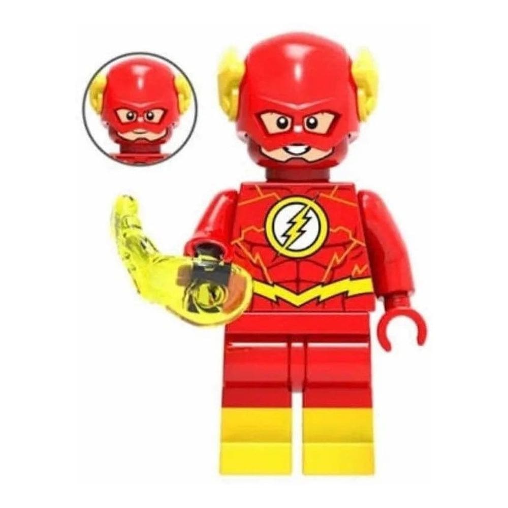 Boneco Blocos De Montar The Flash Liga Da Justiça Clássico
