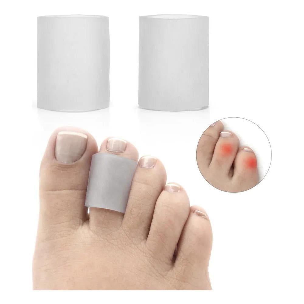 10X Par Protetor Anelar De Silicone Dedeira Dedos Calos Dos